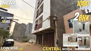 Central Noida मैं 38 लाख मैं 1000 sqft 2 bhhk low rise Flats with lift & parking space