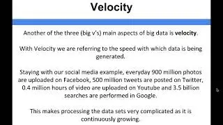 Big Data - Velocity