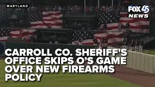 Baltimore Orioles' gun policy prompts sheriff to decline honor guard invitation