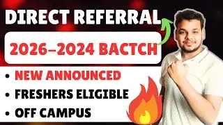 Direct Referral Hiring Announced | 2026, 2025, 2024 Batch | Verinite Hiring | Latest Fresher Jobs