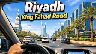 Exploring Riyadh: King Fahad Road Drive 🇸🇦