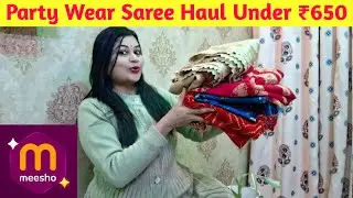 Party Wear Saree Haul Under ₹600 😍 | Budget Party Looks #haul  @LifestyleWithRituMishra