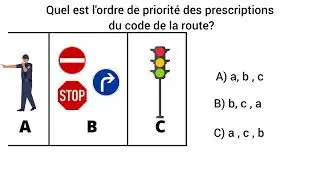 Test permis de conduire - La Priorité