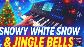 Jingle Bells & Snowy White Snow (Uptempo Keyboard Arrangement) 🎶 Purple Harmony