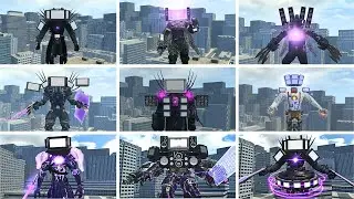 ALL NEW SIZE COMPARISION OF TV MAN TITAN VS BOSSES SKIBIDI TOILET GMAN 5.0 In Garry's Mod!