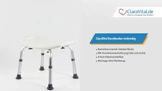 ClaraVital Duschhocker rechteckig