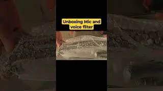 Unboxing my new microphone with voice filter #trending #gedget #vlogger #accessories #youtubeshorts