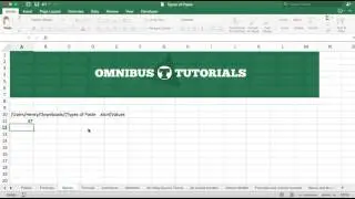 Omnibus Excel Tutorials - Formula to Get Sheet Name