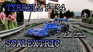 SCALEXTRIC,..TYRRELL P-34,...sorprendiendo este GRANDE!!