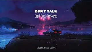 Don't Talk (Put Your Head on My Shoulder) #lyricvideo #beachboys #beachrock #60s #genX
