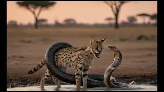 Serval Cat DESTROYS King Cobra in 20 Seconds!