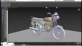 3DsMax Tutorials, Learn 3D Modeling a  RX 100 Bike from Scratch in 3dsmax ( Part 15)