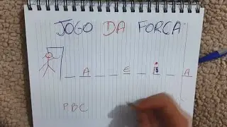 Como jogar o jogo da forca ( adivinhar palavras e desenhando bonequinho )