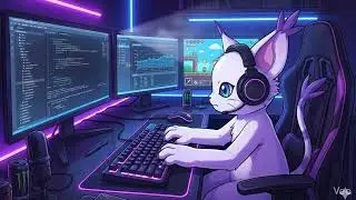 Late Night Coding 💻 Neon Lofi Beats to Focus, Program & Game | Neko Lofi