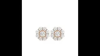 Cercei Aur Delicate Halo Aur 18k Real Diamonds - Selinna stilunic.ro