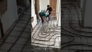 ♨️ Underfloor// heating tubes ♨️#ufh #ufhdesign #kashmir #shorts #srinagar
