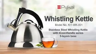 Top Rated Whistling Tea Kettle with Premium Stainless Steel FREE Tea Infusers by Pykal
