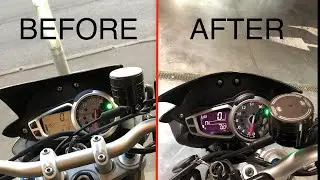 Change the Color of Your Motorcycle Display / Triumph street triple 675 / Dark Mode modification