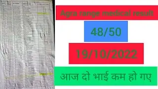 UPSI MEDICAL result agra range upsi latest news