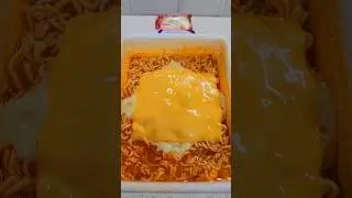 🇰🇷CVS Food l Paldo New Kimchi Lunch Box Ramen with plenty of cheese l #asmr