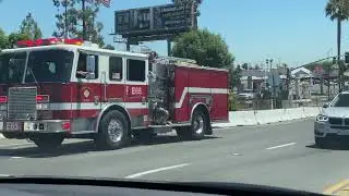 OCFA Engine 65 (reserve) Responding