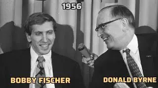 BOBBY FISCHER vs DONALD BYRNE 1956 😃 Queen Sacrifice Game 👑
