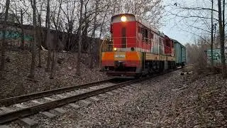 ЧМЭ3 3008. Подъездной путь к станции Медведково