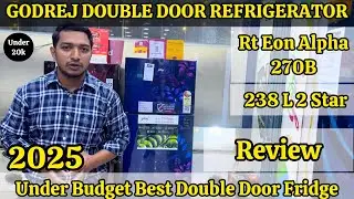 Godrej Double Door Fridge | Godrej 238Ltr 2 Star Double door Fridge | Godrej Rt Eon Alpha 270B Demo