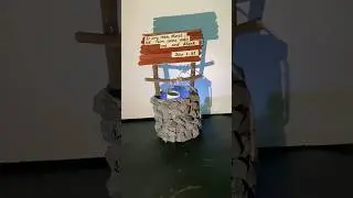 Miniature Well Craft Using Stones & Tree Bark 🌿 Easy DIY Village Decor