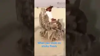 When you work on sticky floors