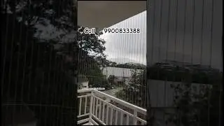 Invisible Grill for balcony😱, Balcony grill design | Call 📞9900833388 || #emmanuelsafetynets