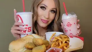 ASMR | 6th *Twelve Days Of Mukbang!!* FRENCH DIP & JALAPEÑO POPPERS (eating sounds, mouth sounds)