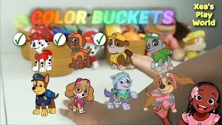 Paw Patrol Color Learning Video - Marshall, Zuma, Rubble and Xea!
