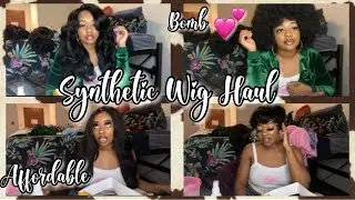 Synthetic Wig Haul and Try On | Affordable and Bomb Wigs | Under $30