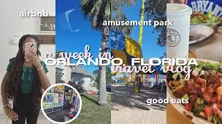 ORLANDO TRAVEL VLOG + WEEK IN MY LIFE 🌺 airbnb, chitchats, hot tub, amusement park, good eats, etc 