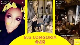 Eva Longoria at a L'Or&eacute;al Paris event in New York - snapchat - november 16 2016