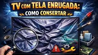 televisão com tela enrugada veja como trocar a película