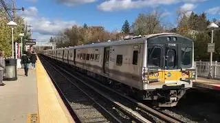 LIRR Port Washington Branch Train #6431 Comes And Goes At Little Neck 11-19-17
