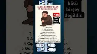 Fakirliğe Sebep Olan 10 Durum! 😱 | İslami Bilgi #shorts