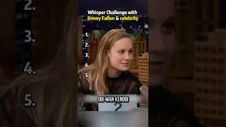 Whisper Challenge with Jimmy Fallon & celebrity#TonightShow #JimmyFallon #celebrity #funny #RebelWil