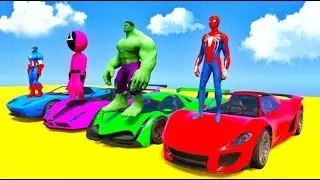 Spider man vs All GTA characters | Intense race #spiderman #gta5