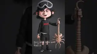 Alien hunter kid turned heavy metal!