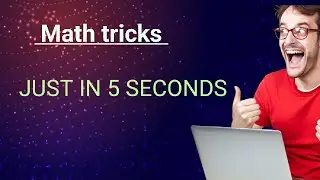Interesting math tricks | maths | #mdcat #subscribe