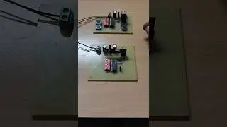 RF Tx Rc circuit on pcb using encoder and decoder IC #rf #transmitter #receiver #shorts #trending