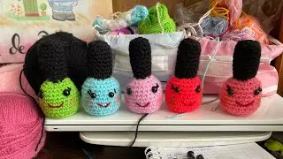 Esmaltes kawaii amigurumi!!!!! Nail polish!!!!!