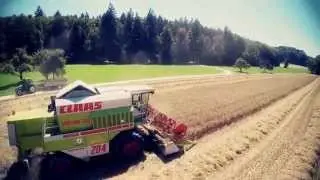 Claas M&auml;hdrescher Multicopteraufnahmen 2014