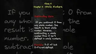 6. Maths Shorts: Class 6 | Chapter 2 | Whole numbers