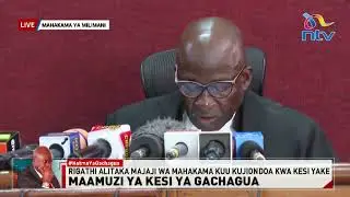 Justice Ogola: Judicial oversight is limited to constitutional breaches in impeachment