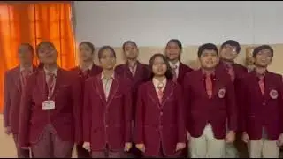 Vande Matram (national song) by DAV east of Loni road students 
