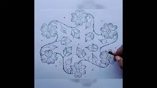 🌺🌺 மார்கழி மாதம் கோலம் 🌺 creativity 👍🌺 just 11 dots 🌺 different 🌺 simple pulli rangoli 🌺